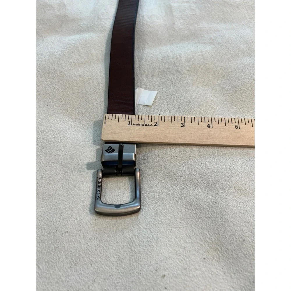 Columbia Kids Reversible Belt Brown Black Silver Buckle XS Adjustable NWT